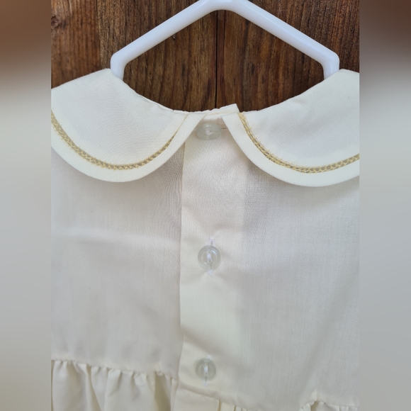 FELMAN BROTHERS gorgeous vintage smocked dress in the palest yellow 18 months - Picture 7 of 7